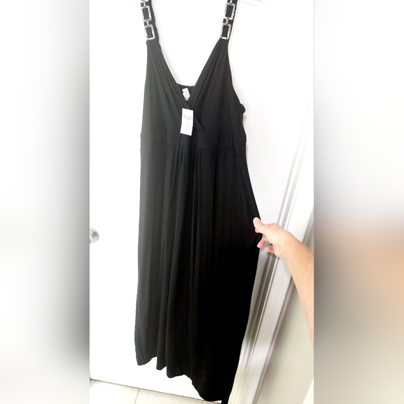 Chicos' Solid Nala Dress. Black Maxi Dress. - Picture 11 of 11